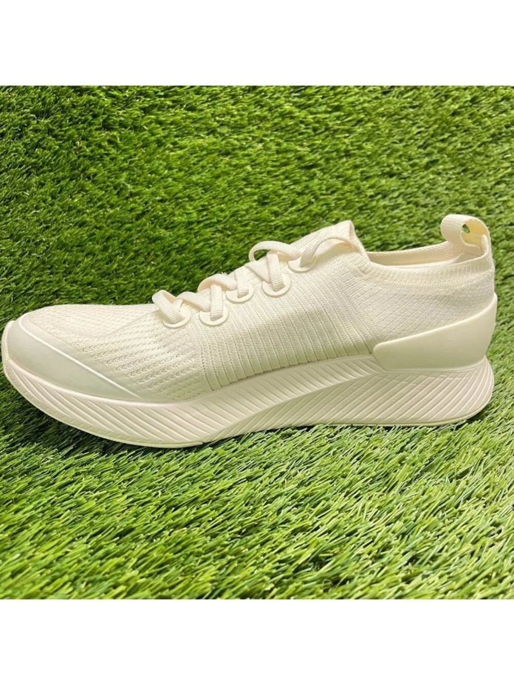 Allbirds Tree Glider Mens Size 8 Ivory Athletic Running Knit Shoes Sneakers
